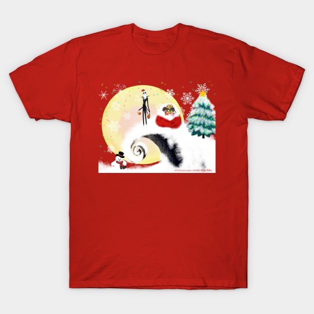 Christmas Jack T-Shirt by Wicked9mm